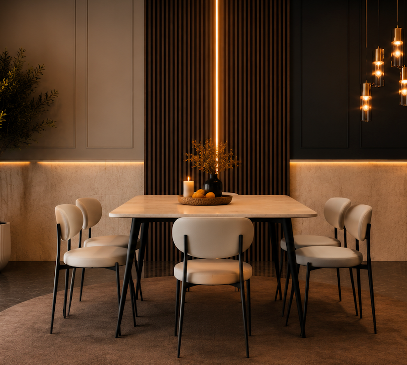 Masa Velvet Soft Edge Table