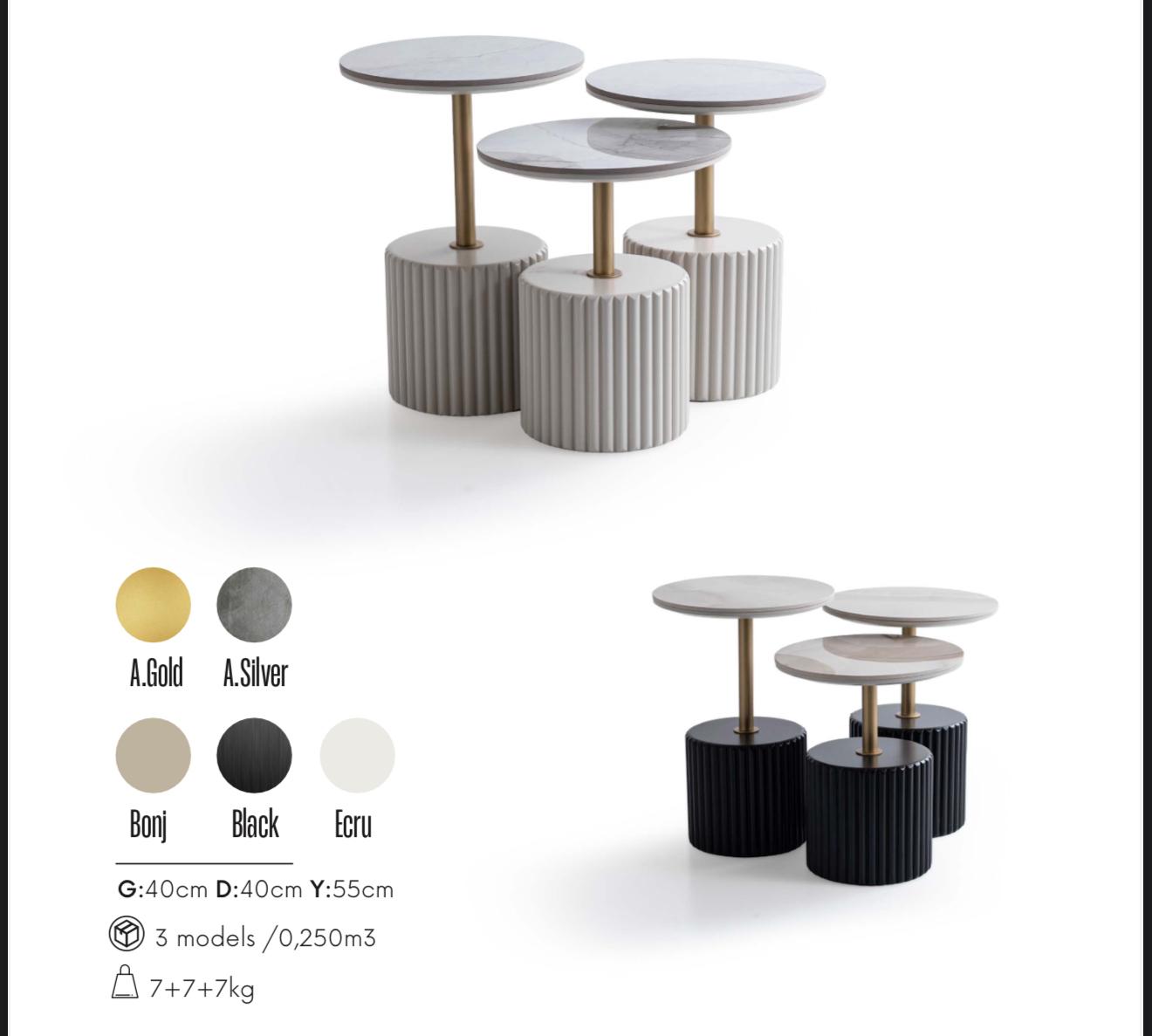 Set Măsuțe de Cafea Lumo Mono