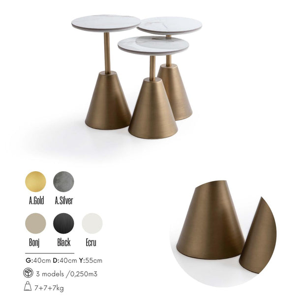 Set Măsuțe de Cafea Aera Cone
