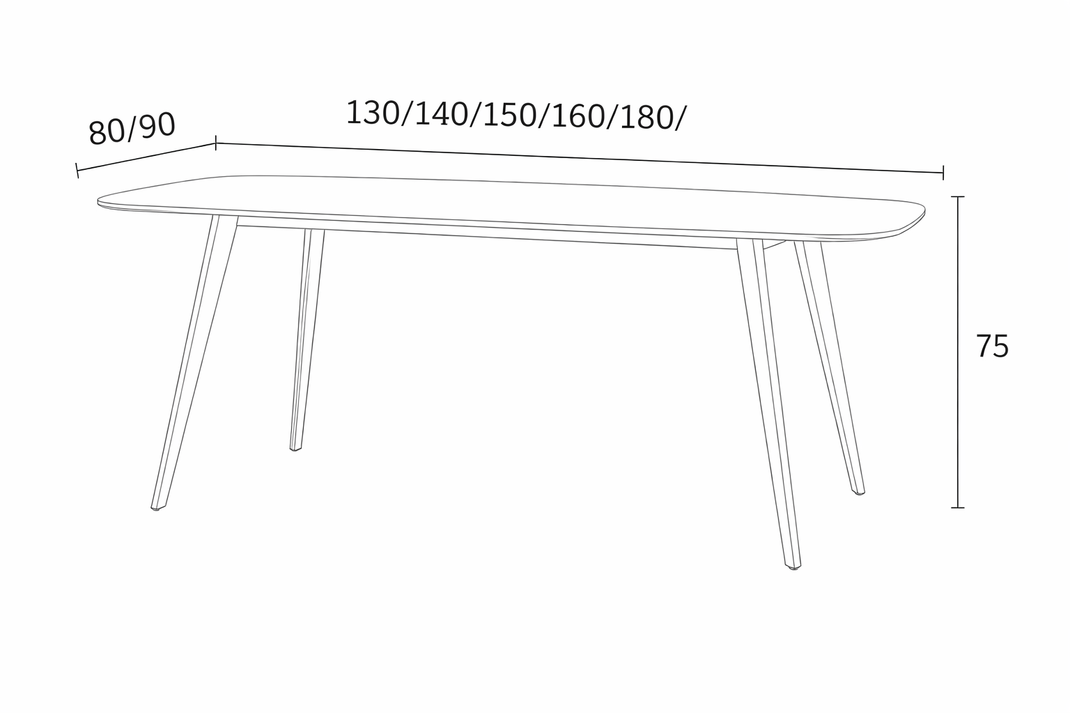 Velvet Soft Edge Table