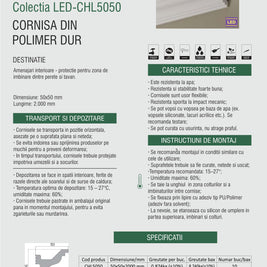 Cornisă Polimer CHL5050