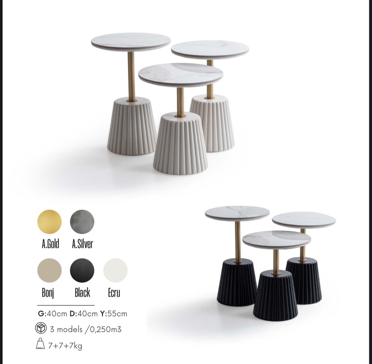 Set Măsuțe de Cafea Lumo Flare